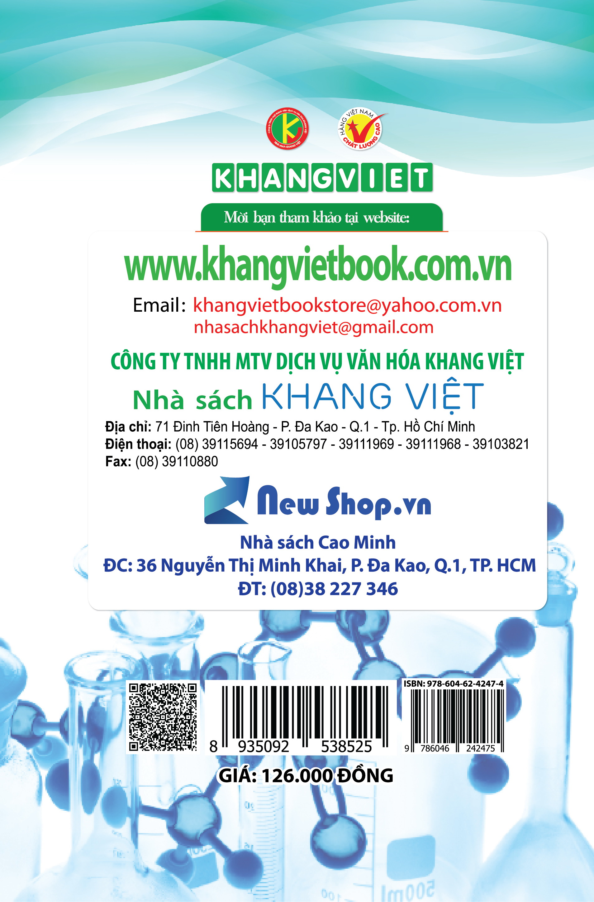 Bìa sau Chinh Phục Điểm 8,9,10 Hóa Học Quyển 1 Vô Cơ